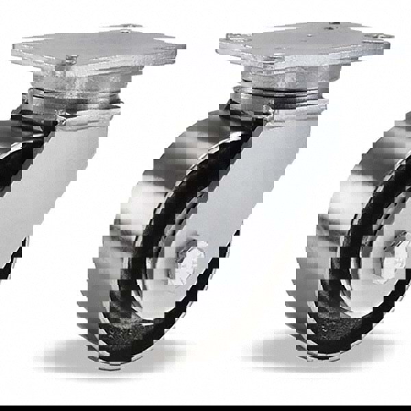 Swivel Top Plate Caster: Forged Steel, 6